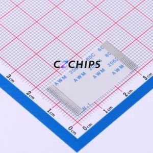 JS05A-30P-030-3-4 FFC Cable (Flexible Flat Cable) P=0.5mm Connector 30P 0.5mm 0.3mm Non-Inverting - Product Image 1
