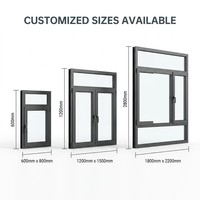 Ventana Abatible de Aluminio con Malla de Acero Inoxidable |   Ventilación de Lluvia de Montaje Superior |   Repelente de Mosquitos |   Dormitorio