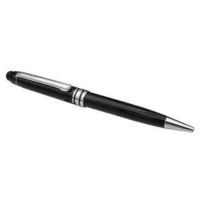 उच्च गुणवत्ता सबसे अच्छा स्टाइलस टच कलम गेंद बिंदु के साथ 1 में 2 काले लक्जरी टच कलम के लिए फोन ballpoint कलम