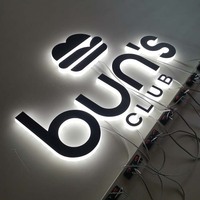 Letrero Comercial Acrílico 3D con Retroiluminación LED Personalizado para Interiores de Oficina, con Módulos LED Impermeables y Logotipo Impreso con UV para Empresas