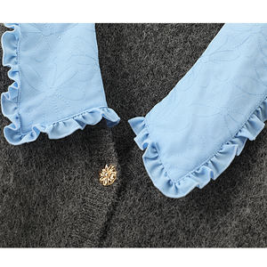 Maglione a maniche lunghe in <span class=keywords><strong>pizzo</strong></span> con risvolto in lana lavorato a <span class=keywords><strong>maglia</strong></span> Cardigan <span class=keywords><strong>donna</strong></span> - Product Image 6