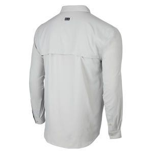 Vente en gros OEM – Chemise de pêche à manches longues pour homme en Spandex/Polyester, séchage rapide, respirante, protection solaire, pour sports de plein air - Product Image 3