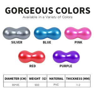 Professional Training PVC Material Durable PeanutYoga <strong>Ball</strong> <strong>for</strong> Pilates &amp; <strong>Yoga</strong> <strong>Exercise</strong> 45*90cm 2mm Thick - Product Image 6