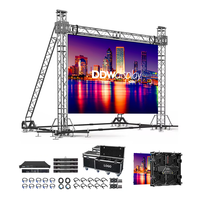 Écran LED d'extérieur DDW P3.91 pour location, affichage sans écran noir, clé en main, étanche IP65, mur vidéo 8K pour matchs de football en direct