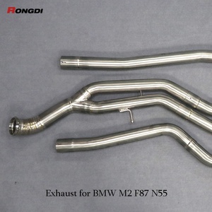 Système d'échappement à soupapes Rongdi Catback en titane Valvetronic pour M2C F87 N55 2016-2019 Haute performance 1,5 mm brossé - Product Image 4