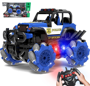 SINO Vente Chaude RC 1:36 7 Canaux 4WD Voiture de Police à Dérive avec Chargeur et Câble USB - Product Image 1