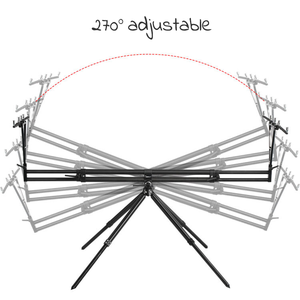 Nuevo Soporte Plegable Mejorado Ajustable 270° de Aleación de Aluminio para Caña de Pescar, Soporte de <span class=keywords><strong>4</strong></span> Patas para Cañas, <span class=keywords><strong>Pod</strong></span> Portátil para Pesca de Carpa - Product Image 2
