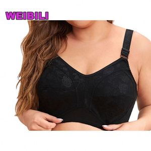 New Design Wireless Bra Women Ultra Thin Soft Femme Super Large Oversized Plus Size Bras for Fat Women OEM Service Adults Floral