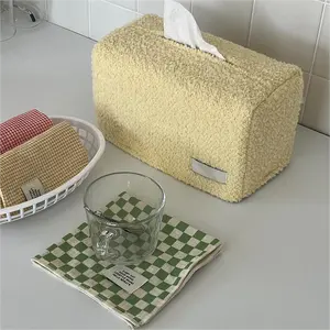 定制设计圆形方形绗缝加厚卫生纸盒盒盖