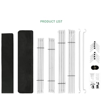 Boîte de culture hydroponique facile à installer 150x150x200cm Serre pour plantes d'intérieur écologique avec couvercle en Mylar Kit complet complet