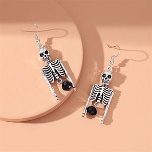 Fashion <b>Earring</b> Jewelry Halloween Jewelry Creative Skull Rhinestone Pendant Statement <b>Earrings</b> - Product Image 4