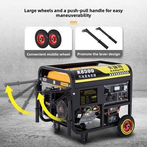 10 kW <b>Gasoline</b> <b>Generator</b> 220 V Household Small Single-phase 3/5/6/8 kW Three-phase 380 V Construction Site Outdoor Model - Product Image 2