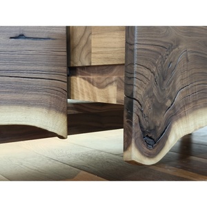 Cao sang trọng Bắc Âu thiết kế đơn giản rắn gỗ <span class=keywords><strong>TV</strong></span> đứng Bắc Mỹ Đen Walnut gỗ Bảng điều khiển phong cách Đồ nội thất toàn bộ bảng điều khiển - Product Image 5