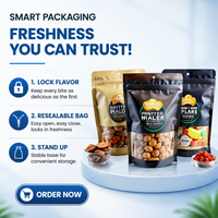Pochette alimentaire refermable personnalisée en PE avec fermeture éclair pour le stockage de bonbons, snacks, lait, gelée - Emballage alimentaire