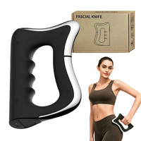 Masseur électrique rechargeable Type-C avec lame, minuterie automatique 15 min, couteau à fascia portable, récupération musculaire, masseur Gua Sha rechargeable