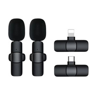 Microphone sans fil longue portée pour enregistrement de diffusion, microphone cravate, microphone sans fil K9 pour téléphone type C
