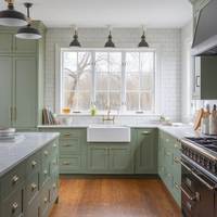 Armoires de cuisine en bois massif sur mesure, style Shaker, meubles de cuisine modernes de style farmhouse