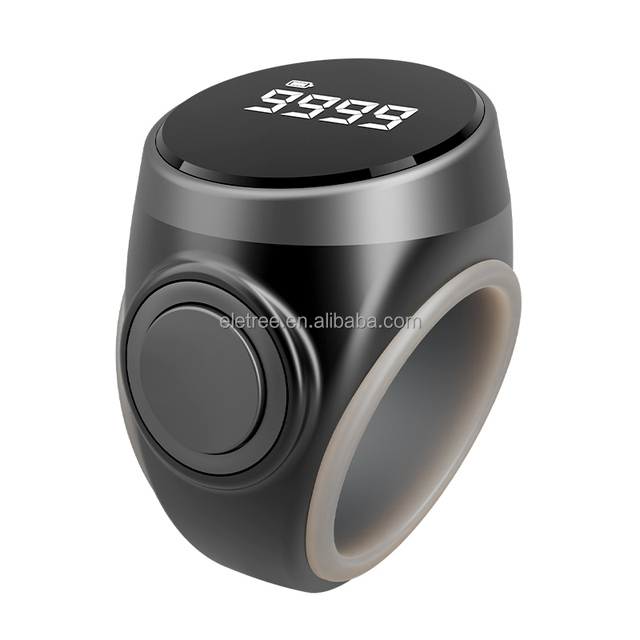 S9 Oled Display Zikr-Ring Muslim Prayer Timing Reminder Smart Tasbih Zikr Ring With Display