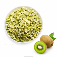 Gefreeze-droogde kiwi-schijfjes, natuurlijke kiwifruitblokjes 6*6mm, knapperige stukjes, groothandel voor thee/bakkerij/snacks