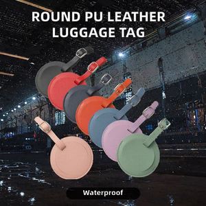 Hot-Selling Custom Logo Letter PU Leather Luggage <b>Name</b> <b>Tag</b> Waterproof Eco-Friendly Boarding Suitcase Anti-Loss Cross-Border - Product Image 2