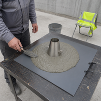 Portable Factory Outlet Slump Cone Test Set for Slump Flow Testing Cheap Price Slump Board with High Quality 350*350*3 400*400*3