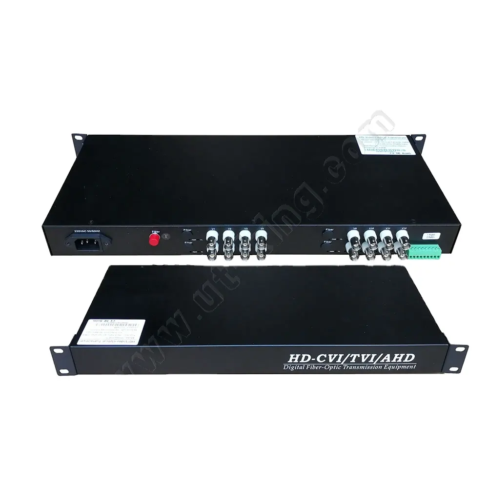 1080P HD CVI TVI AHD to Fiber Optical Video Converter with RS485 Optical Transceiver for ahd camera Multiplexer