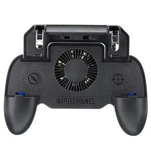 controlador de jogo shooter gatilho Suppliers-Joystick para jogos l1r1 e suporte para celular, gatilho com ventilação e banco de energia de 4000mah para jogos de celular