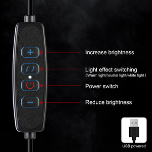 Lumières LED pour la gym, éclairage LED pour selfie, lampe de lecture LED, panneau plat avec trépied, écran LED flexible pour équipement photographique <span class=keywords><strong>TikTok</strong></span> - Product Image 5