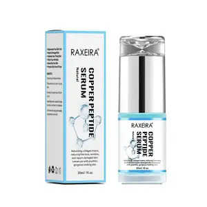 Anti-Aging Anti-Falten Kupfer-Peptid Hyaluronsäure-Serum Kollagen Hautreparatur verjüngendes blaues Kupfer-Peptid-Serum