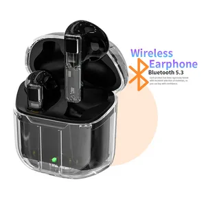 New Arrivals Bluetooth5.3 Tws Earphone YX06 Transparent Earbuds Wireless Headphone Long Working Time 5h