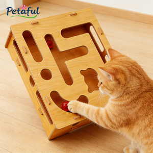 Scatola di Cartone per Gatti con Puzzle e Lima per Unghie, Gioco Antistress a Labirinto per l'Intrattenimento dei Gatti - Product Image 1