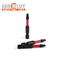 EUROCUT Meilleurs embouts de tournevis S2 Embout de tournevis magnétique à impact à tête carrée en acier pour tournevis à percussion