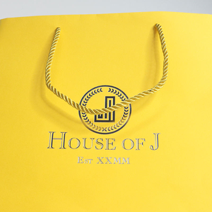 Venta al por mayor de ropa de impresión personalizada cosméticos zapatos papel de lino compras bolsas Premium con asa - Product Image 4