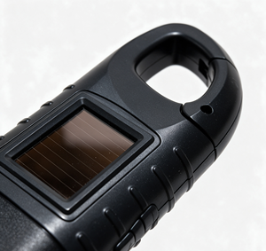 Linterna Solar Portátil con Manivela, Mosquetón, Linterna LED de Emergencia, Impermeable, de Manivela, para Actividades al Aire Libre y Supervivencia - Product Image 5
