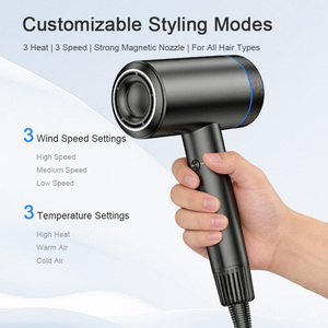 Sèche-cheveux professionnel BLDC de style salon, haut de gamme, >110 000 tr/min, ultra-silencieux, 50 décibels, <span class=keywords><strong>200</strong></span> millions d'ions négatifs, 2000W - Product Image 2