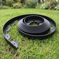 Bordure de jardin JNZ robuste sans creusement, en PVC flexible, pour pelouses, parterres de fleurs et allées