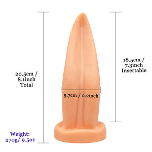 Juguete Anal Realista con Lengua Giratoria de 20 cm, Color Piel, Flexible y Suave, con Forma de Lengua, para la Masturbación del Clítoris - Product Image 2