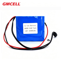 Pack de batteries lithium-ion 18650, 3S4P 11.1V 10000mAh, batterie rechargeable pour éclairage LED, robots, OEM et ODM disponibles