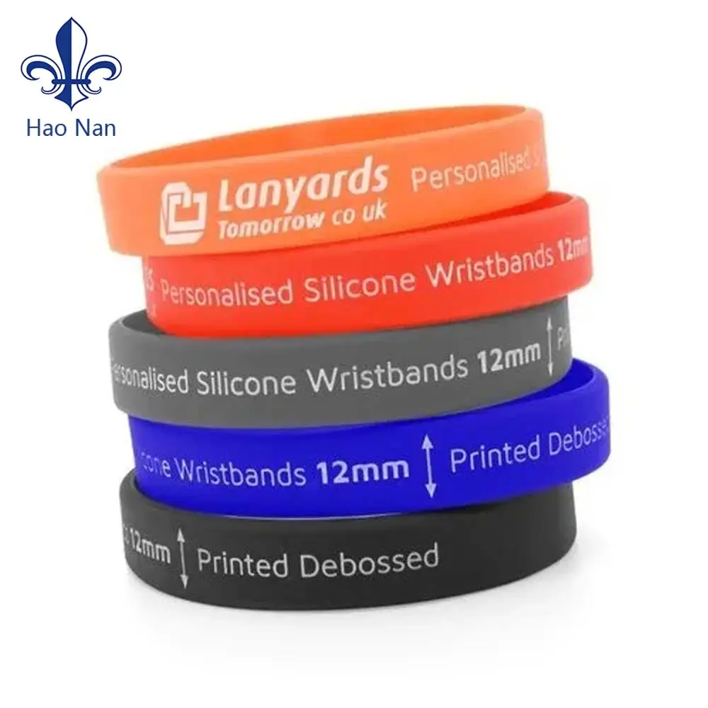 Pulseiras de borracha personalizadas de silicone para atividades com logotipo pulseiras personalizadas