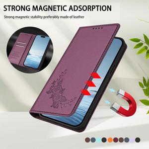 Funda <span class=keywords><strong>de</strong></span> Cuero con Tapa Magnética para Teléfono, con Diseño Floral, para Samsung Galaxy S26 Ultra, S25 Edge, S24 Plus, S23 FE, S22, S21, S20 - Product Image 2