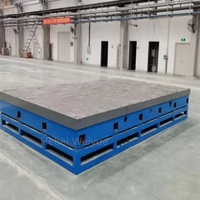 Établi en fonte de type T pour table de meulage et de soudage d'assemblage avec plate-forme de serrage à rainure en T