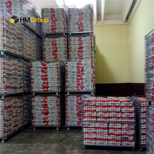 Cestini per pallet in acciaio metallico con rete industriale impilabile e pieghevole per magazzino - Product Image 5