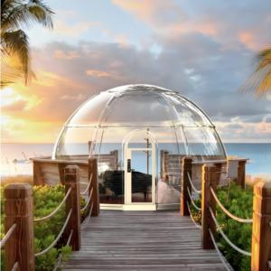 360 °   Carpa Burbuja <span class=keywords><strong>de</strong></span> Cristal Transparente - <span class=keywords><strong>Diseño</strong></span> <span class=keywords><strong>de</strong></span> Habitación Estrellada para Exteriores con Módulo <span class=keywords><strong>de</strong></span> Oficina Desmontable para Jardín - Product Image 2