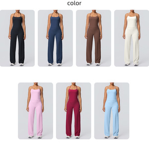 Conjunto Deportivo <span class=keywords><strong>de</strong></span> Pantalones <span class=keywords><strong>de</strong></span> Pierna Ancha y Cintura Alta <span class=keywords><strong>para</strong></span> Mujer, Ropa <span class=keywords><strong>de</strong></span> <span class=keywords><strong>Entrenamiento</strong></span> Elástica y Suave como la Mantequilla, Conjuntos <span class=keywords><strong>de</strong></span> Pilates con Logotipo Personalizado - Product Image 2