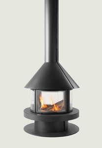 Caminetto a Legna dal Design Moderno per Riscaldamento Interno di Ville e Hotel, Autoportante in Acciaio, a <span class=keywords><strong>Bioetanolo</strong></span> e Legna <span class=keywords><strong>Naturale</strong></span> - Product Image 4