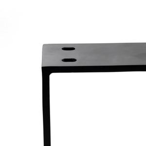 WEKIS Modern Farmhouse Design Metal <b>Table</b> Legs with <b>Black</b>/Clear Powder Coating for Outdoor Home Bar & Dining <b>Tables</b> - Product Image 4