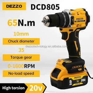 DCD805 fırçasız akülü darbeli matkap 20V değişken hız endüstriyel sınıf 70N.<span class=keywords><strong>m</strong></span> Max tork şarj edilebilir güç aracı - Product Image 2