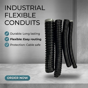 Tubería Flexible Dn20, Manguera Flexible con Revestimiento Plástico, <span class=keywords><strong>Tubo</strong></span> Corrugado Metálico Flexible, Tubería Eléctrica - Product Image 1
