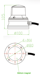 <span class=keywords><strong>Baliza</strong></span> Aeronáutica - Balizas Móviles de Obstáculos para Aeropuertos de Baja Intensidad Tipo C / Tipo D 40cd Luz Ámbar Intermitente 60-90fpm - Product Image 6