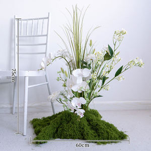 Vente en gros de fleurs artificielles de style boisé Arrangements floraux <span class=keywords><strong>au</strong></span> sol Accessoires de photographie Diffusion en direct Toile de fond pour cérémonie de mariage - Product Image 6